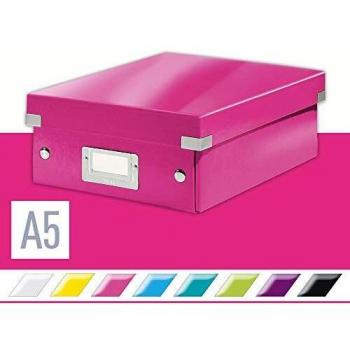 Caja Organizadora Pequeña Leitz Click & Store Rosa con Compartimentos 220 x 100 x 285 mm