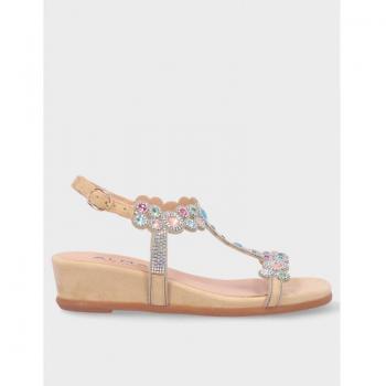 Sandalia Cuña Alma En Pena 2087 Sand 37 Beige