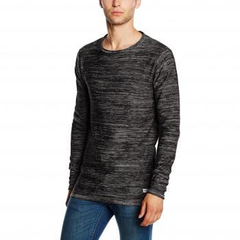 ONLY & SONS onsSATRE REVERSE CREW NECK KNIT NOOS, suéter Hombre, Negro
