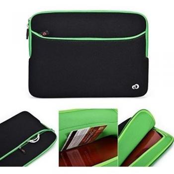 'Kroo 15.6 Laptop Bag/Neoprene Sleeve/15-inch Computer Case para Samsung Ativ Book 2 NP270E5E/Toshiba Tecra Z40-A verde negro y verde