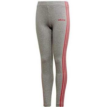 adidas Yg E 3s Tight Tights, Niñas, Medium Grey Heather/Real Pink S18, 1314Y