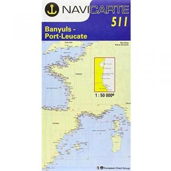 Carta Náutica Plastimo Banyuls - Port Leucate - Port Vendres