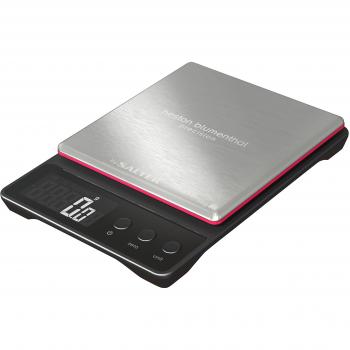Salter Bßscula de Cocina Electr¾nica lÝnea Heston, ultraplana en Acero, 5Kg, Inoxidable