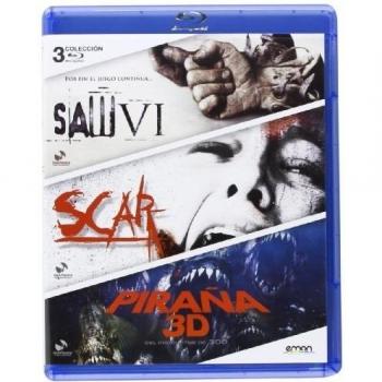 Pack: Saw VI + Scar + Piraña [Blu-ray]