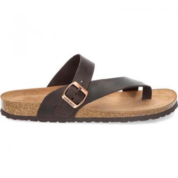 Sandalias Cómodas de Hombre de Piel en Primera Calidad INTERBIOS SANDALIAS CRAZY CASUAL MOKACOBRE