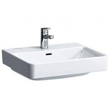 Lavabo sobre encimera Laufen Pro S 600x465mm, 3 orificios para grifería, con rebosadero, color blanco LCC