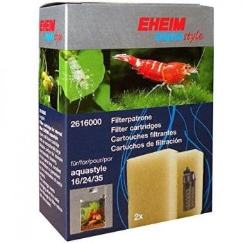 Eheim 2616000 - Cartucho de Filtro aquastyle 16, 24, 35 y Aqua Corner 60