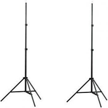 2 Soportes de luz Altura 78-230 cm