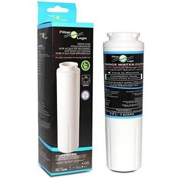 FilterLogic FFL-160M | Filtro de agua para frigorífico compatible con Maytag UKF8001 PUR - compatible con Maytag, Whirlpool, Amana, Gaggenau, Beko refrigerador americano - Cartucho filtrante interno