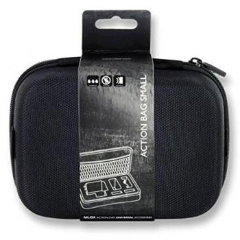 Bolsa de Acción Pequeña Nilox - Estuche de Neopreno Negro para Cámara de Acción y Accesorios