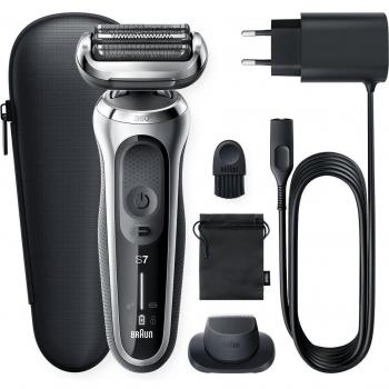 Afeitadora eléctrica Braun Series 7 71-S1200s, Flex de 360 grados, uso en seco y mojado, recortador de precisión
