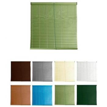 Persiana Enrollable de PVC Alicantina con Polea Metálica para Ventanas y Puertas - 83 x 235 cm (Verde Oliva)