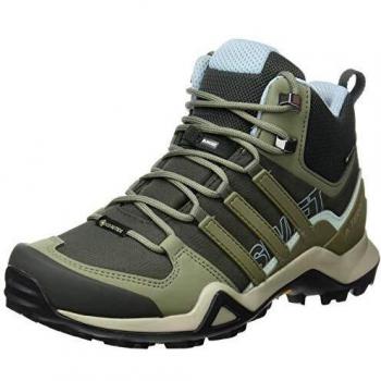 adidas Terrex Swift R2 Mid GTX W, Zapatillas para Carreras de montaña para Mujer, Legend Earth/Legacy Green/Ash Grey S18, 40 2/3 EU