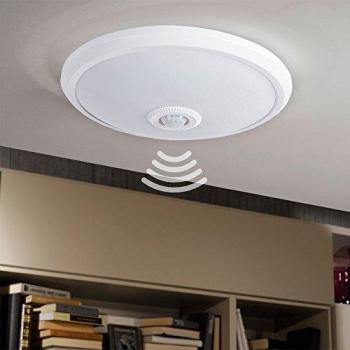 Plafón LED Kanlux Fogler 14W con Sensor de Movimiento 800lm Blanco Natural 4000K IP20