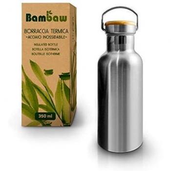 Bambaw 350ml Stainless Steel Thermal Bottle - Natural Steel
