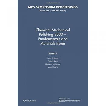 Pulido Químico-Mecánico 2000 – Fundamentos y Problemas de Materiales: Volumen 613 (Actas de MRS)