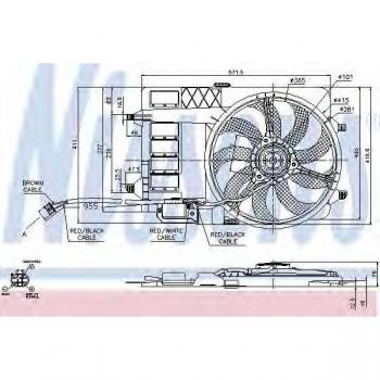 Ventilador de motor NISSENS 85125 - Refrigeración del motor, tipo: Ventilador, marca: NISSENS, número de pieza: 85125