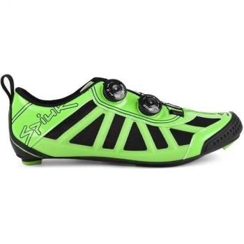 Spiuk Pragma Triathlon - Zapatillas unisex, color verde / negro, talla 47