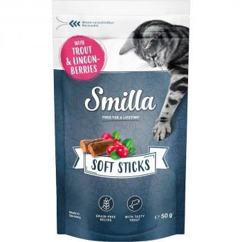 Smilla Soft Sticks Snacks para Gatos 50 g - Trucha y Arándanos Rojos