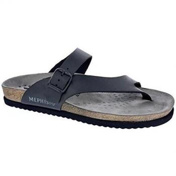 Chanclas Mephisto Niels para Hombre - Infraditos de Color Negro, Talla 46