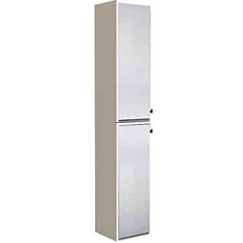 Mueble de baño Ondee MATRO - Columna 35cm - Acabado PVC Blanco Brillante - Entregado en Kit con Espejos