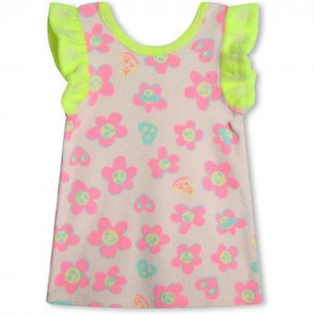 Billieblush - Vestido corto de bebé niña estampado con mangas con volantes