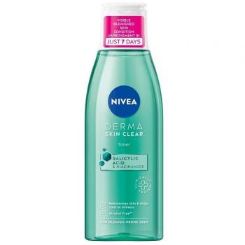NIVEA Derma Skin Clear Toner with Salicylic Acid and Niacinamide, 200 ml