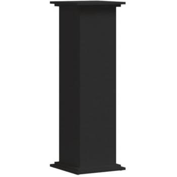 Soporte para Plantas de Madera de Ingeniería Negro 33x33x100 cm