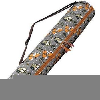 #DoYourYoga Yogabag »Sunita« Yoga Mat Bag Made of High-Class Canvas, for yogamats up to 180 x 60 x 0,3 cm. Fox & Owl Dark