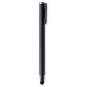 Wacom CS-190B Bamboo Solo 4 - Bolígrafo digital para los dispositivos con tecnología táctil capacitiva, punta de fibra de carbono reemplazable, diseño triangular ergonómico, color azul