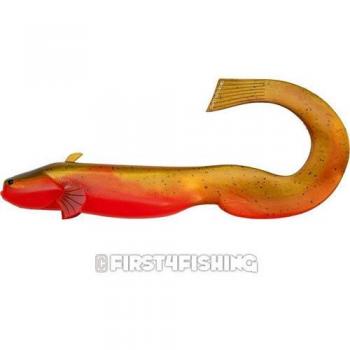 Black Cat del bebé Cat de cebo señuelo - 25 cm - 90 g - neón rojo / naranja