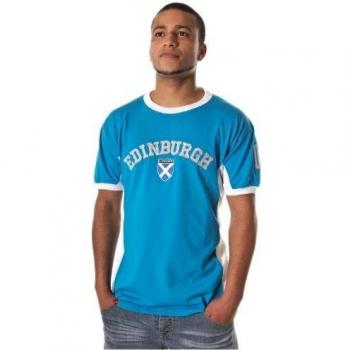Mens Edinburgh No 9 T-Shirt Sapphire Blue option Medium