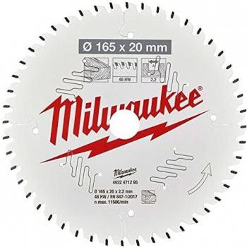 Disco de sierra circular Milwaukee CSB P W 165mm x 20mm x 1.6mm, 40 dientes ATB para madera