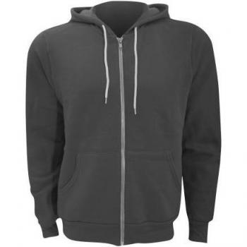Unisex Polycotton Fleece Zip-up Hoodie Sweatshirt