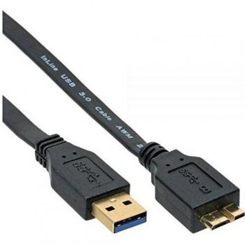 Cable USB 3.2 Gen 1 (3.1 Gen 1) Tipo A a Micro-USB B, Negro, 1,5 m