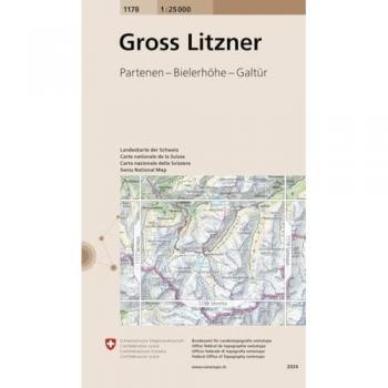 Mapa Excursionista y Topográfico 1:25.000 Gross Litzner - Partenen-Bielerhöhe-Galtür
