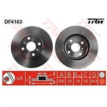 TRW Automotive AfterMarket DF4163 Brake Disc