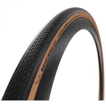 Michelin Cubierta De Gravel Power Adventure Tubeless 28´´-700 X 36, Tubeless Ready, tamaño 700x36C (30-622), color marrón y negro, unisex adulto, talla única