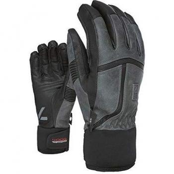 Level Off Piste - Guantes de Invierno de Piel para Hombre, Color Antracita, 8/M