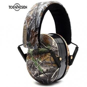 Audiencia pantalla auditivos Reducción de ruido orejeras NRR - 11 con esponja acolchada Headbands ajustable protección de los oídos auriculares in-ear con Camo Spray Cascos, seguridad para dormir/de disparo/Hierbas/Kids con forma delicada autismo