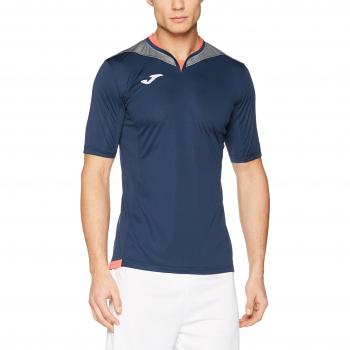 Joma Silver Camiseta de Juego Manga Corta, Hombre, Marino, L