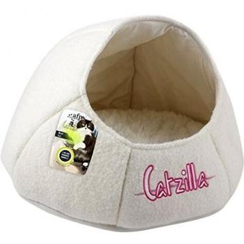 ALL FOR PAWS Cama Nido Catzilla, Color Blanco