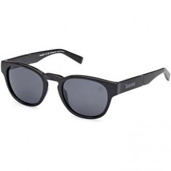 Timberland TB9334 Polarized Sunglasses - Matte Black Round Style