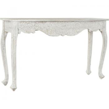 Consola de Mango Decapada Blanca 150x40x90 - Fijalo - El complemento ideal para tu hogar