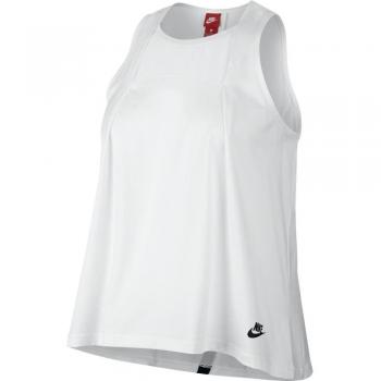 Nike W Nsw Tank Bnd Camiseta, Mujer, Blanco