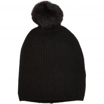 PIECES Pcjettie Cashmere Hood, Gorro de Punto para Mujer, Negro