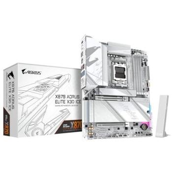 Placa Base GIGABYTE X870 AORUS ELITE X3D ICE AM5 ATX - Soporta CPUs AMD Ryzen 9000, VRM Digital 16+2+2 Fases, hasta 9000Hz DDR