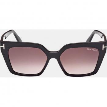 Tom Ford FT1030 01Z Cat Eye Sunglasses, Black/Pink Gradient, Female, Size: 53 MM