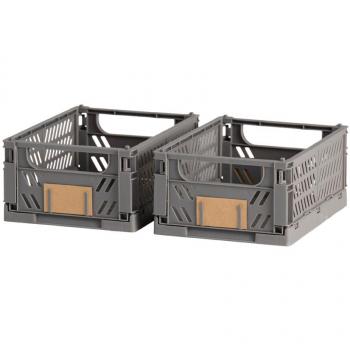 Caja de Almacenaje Plegable 25x16.5x10cm Set de 2 Piezas