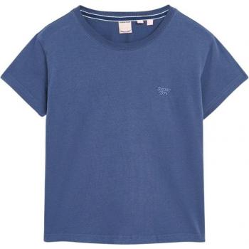 Camiseta de manga corta Essential Logo 90s marino para mujer Superdry